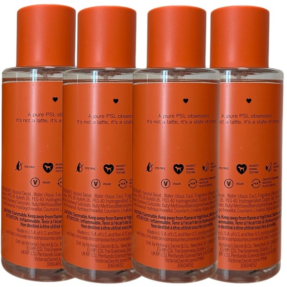 4 Victoria Secret Basic Pumpkin Body Spray 8.4oz - Picture 3 of 4